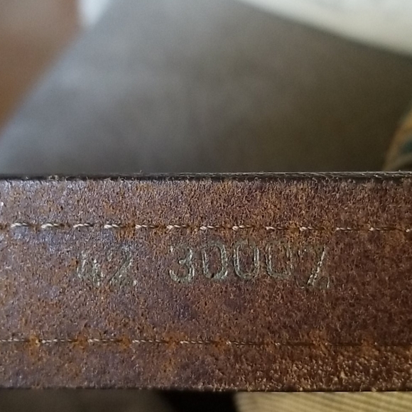 Brighton Indian Head Nickel Leather Belt 42 - Picture 6 of 7